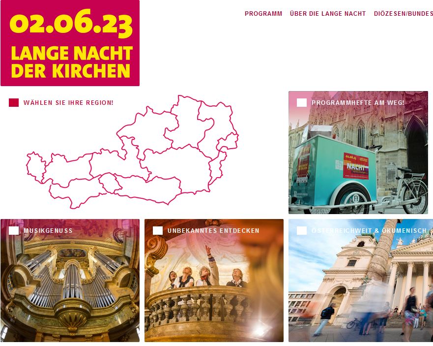 'Lange Nacht der Kirchen' am Freitag auch in drei Nachbarländern