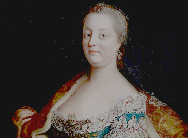 Maria Theresia (Ausschnitt), Werkstatt des Martin van Meytens nach 1745 Öl auf Leinwand