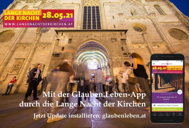 Mit der 'Glauben.Leben'-App durch die 'Lange Nacht der Kirchen'